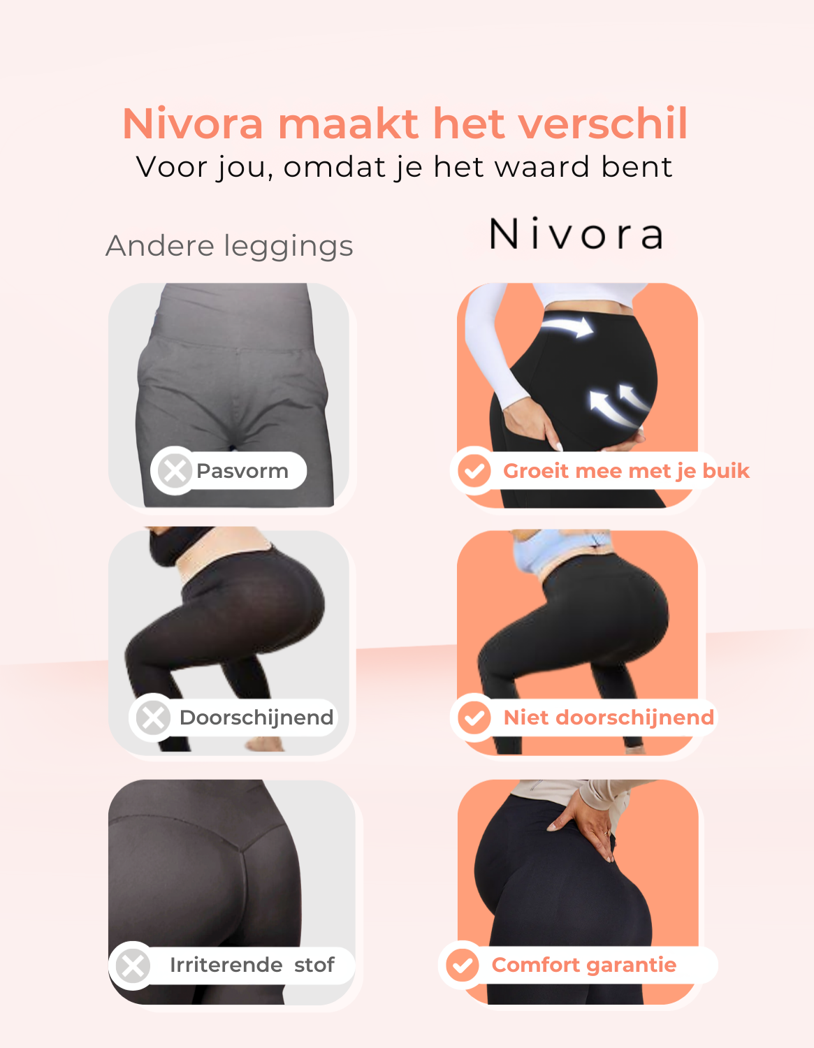 Nivora™ Zwangerschapsleggings